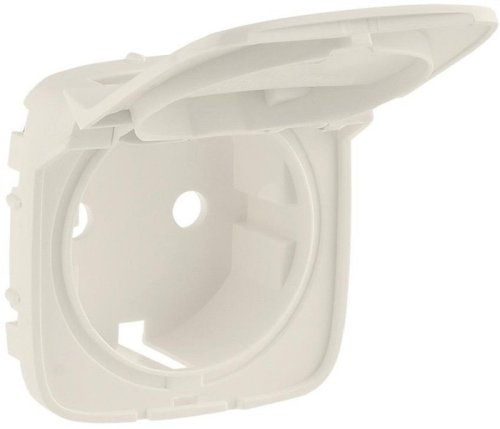 Лицевая панель Legrand Valena Allure для 1-м. розетки 220В с крышкой белый фото Лицевая панель Legrand Valena Allure для 1-м. розетки 220В с крышкой белый картинка